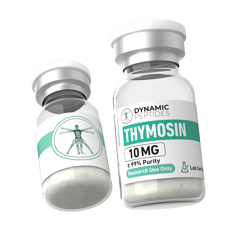Two Thymosin Peptide Vials Side By Side Front View